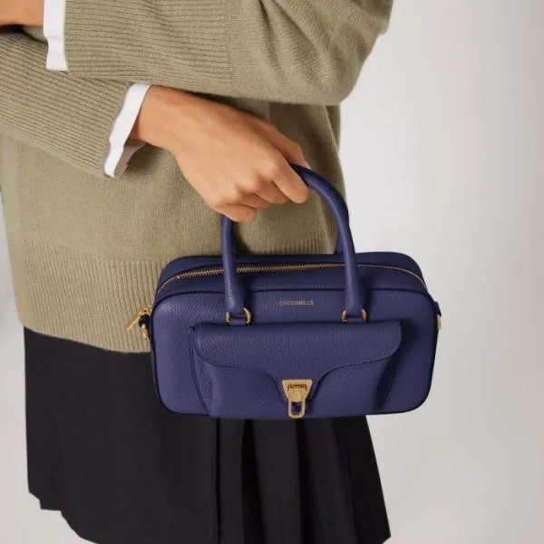 Coccinelle Beat Soft Medium Royal Blue Women Coccinelle Top Handle Bag Coccinelle Beat Soft Medium Royal Blue Women Coccinelle Top Handle Bag