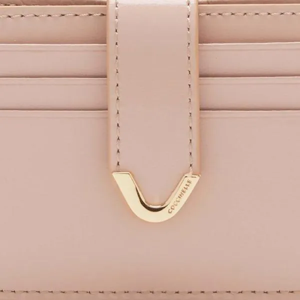 Coccinelle Dew Shiny Calf Rosette Women Coccinelle Wallets and Small Leather Goods