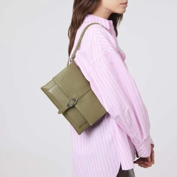 Coccinelle Dorian Small Laurel Green Women Coccinelle Shoulder Bags