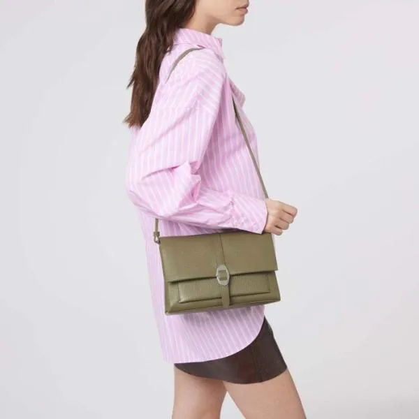 Coccinelle Dorian Small Laurel Green Women Coccinelle Shoulder Bags