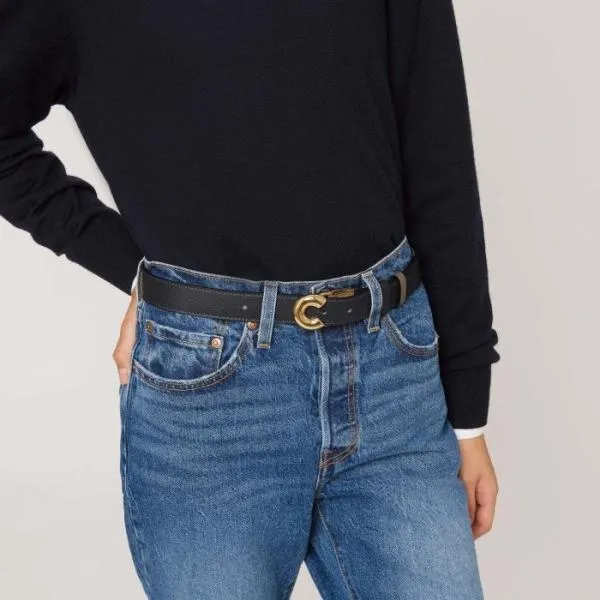 Coccinelle Kelsey Noirwtaupe Women Coccinelle Belts