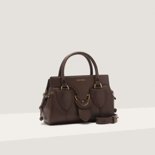 Coccinelle York Small Fondant Brown Women Coccinelle Top Handle Bag Coccinelle York Small Fondant Brown Women Coccinelle Top Handle Bag