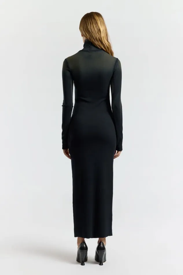 COTTON CITIZEN DRESSES Verona Turtleneck Maxi Dress Carbon Cast 8211 Women