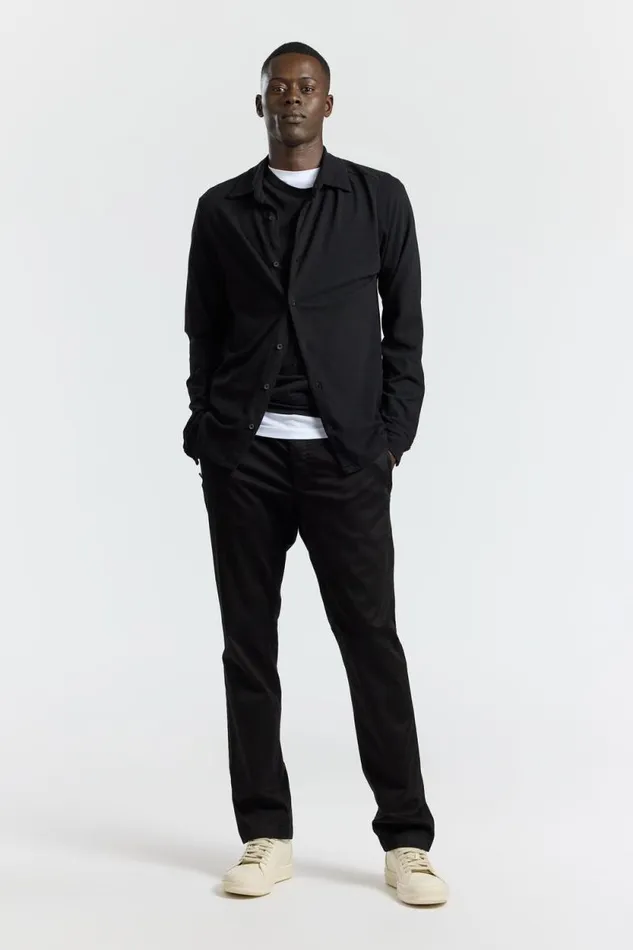 COTTON CITIZEN SHIRTS Presley Buttondown Jet Black 8211 Men