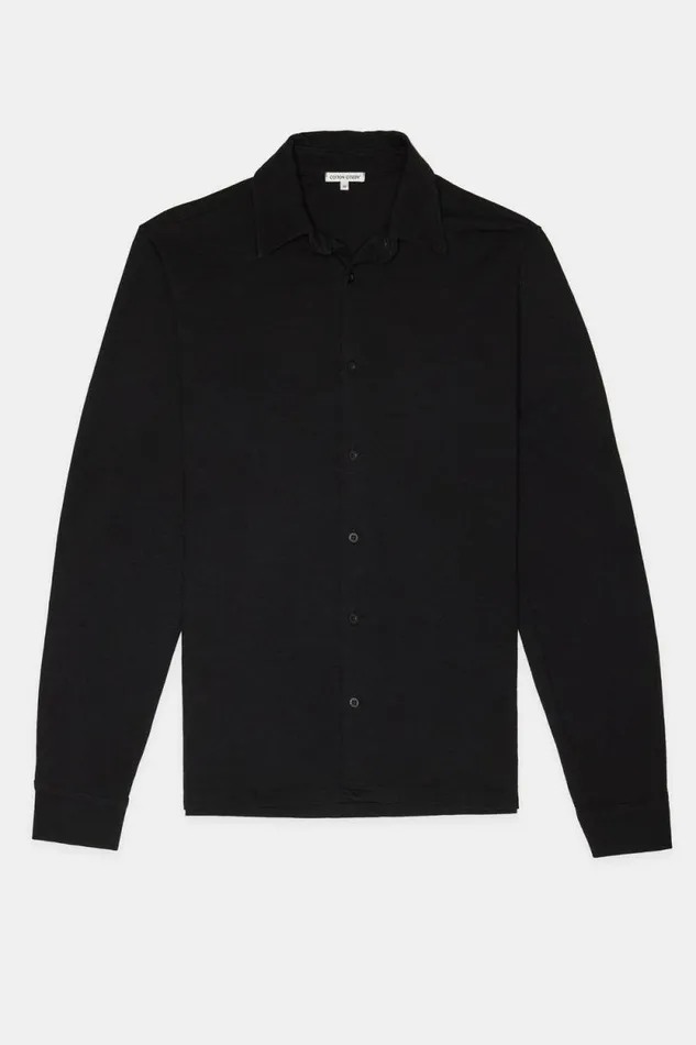 COTTON CITIZEN SHIRTS Presley Buttondown Jet Black 8211 Men