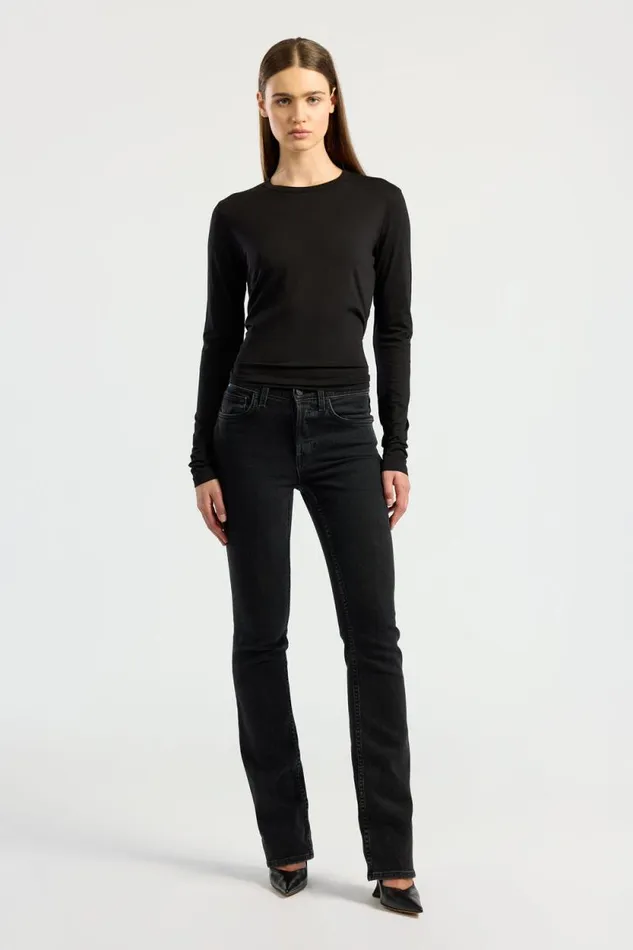 COTTON CITIZEN SHIRTS Standard Long Sleeve Shirt Jet Black 8211 Women