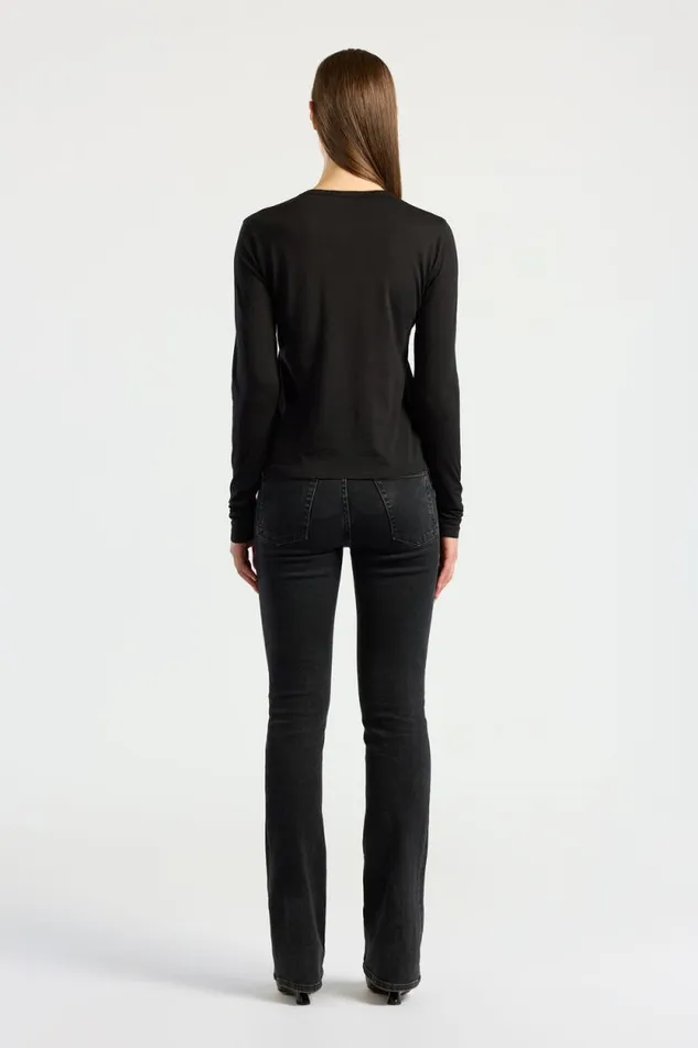 COTTON CITIZEN SHIRTS Standard Long Sleeve Shirt Jet Black 8211 Women