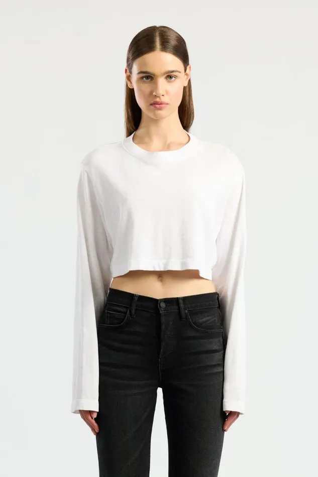 COTTON CITIZEN SHIRTS Tokyo Crop Shirt White 8211 Women