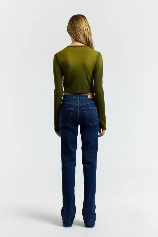 COTTON CITIZEN SHIRTS Verona Crop Shirt Pine Cast 8211 Women