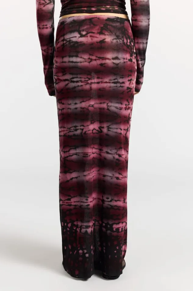 COTTON CITIZEN SKIRTS Rio Maxi Skirt Magenta Tie Dye 8211 Women