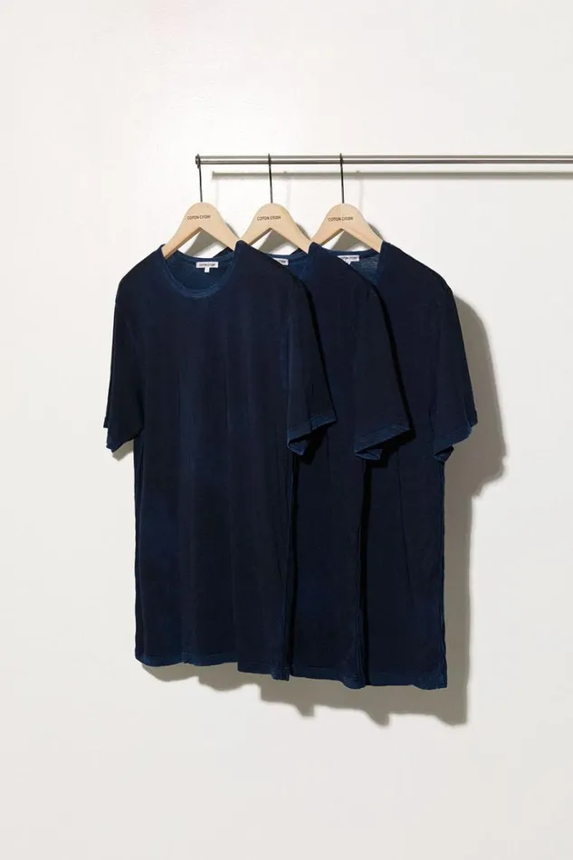 COTTON CITIZEN TEES Classic Crewneck Tee 3Pack Vintage Navy 8211 Men