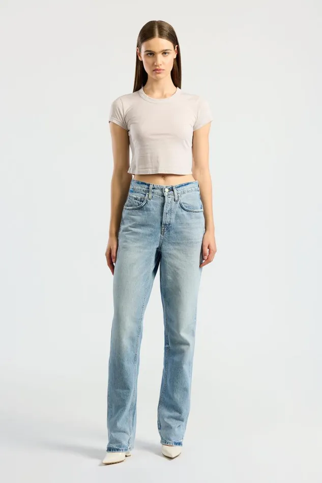 COTTON CITIZEN TEES Standard Baby Tee Vintage White Stone 8211 Women