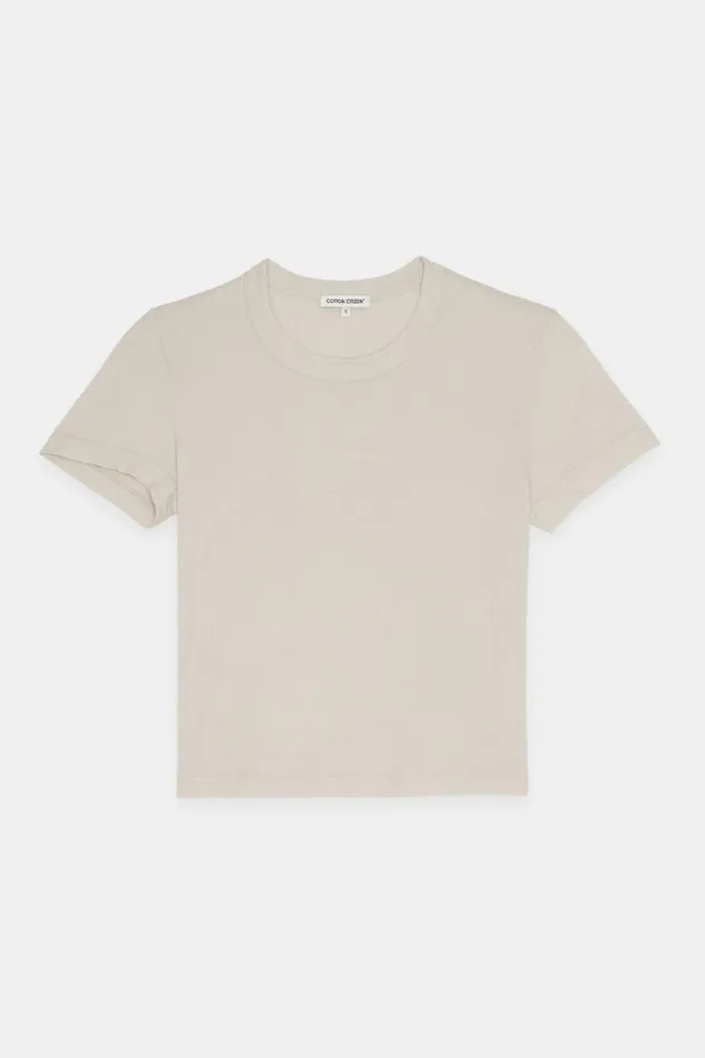 COTTON CITIZEN TEES Standard Baby Tee Vintage White Stone 8211 Women