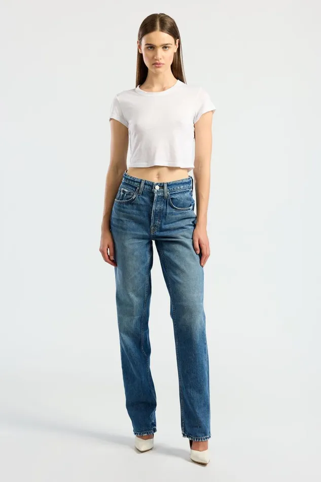 COTTON CITIZEN TEES Standard Baby Tee White 8211 Women