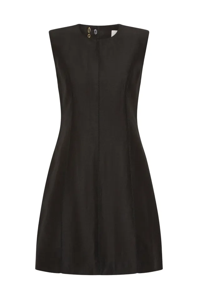 Cove Pendant Mini Dress Black Women Aje Cocktail Dresses