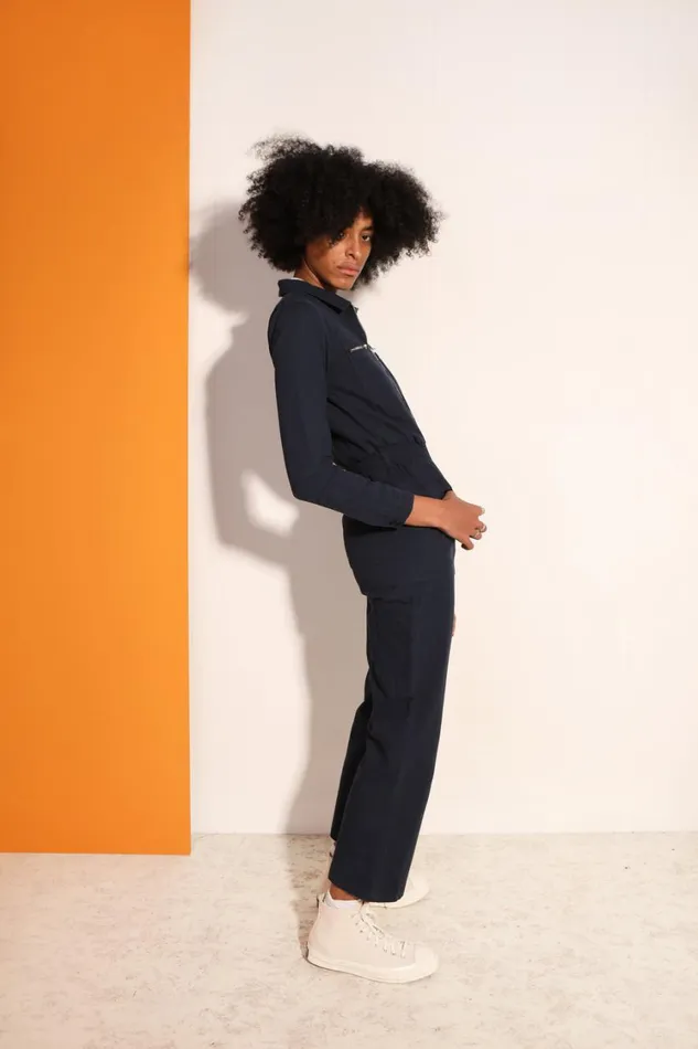 Danny Boilersuit Navy Canvas Womens LF Markey One Pieces