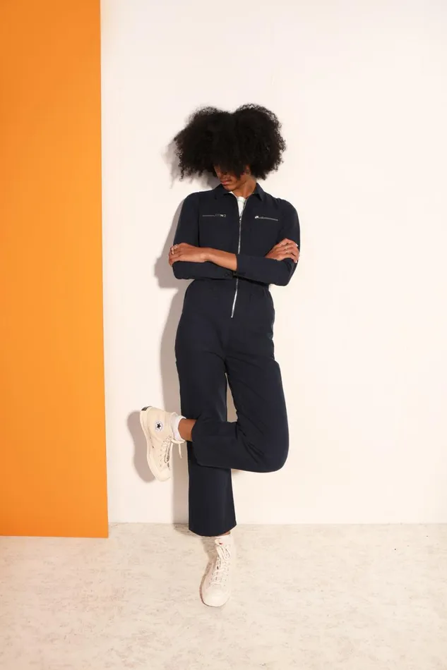 Danny Boilersuit Navy Canvas Womens LF Markey One Pieces