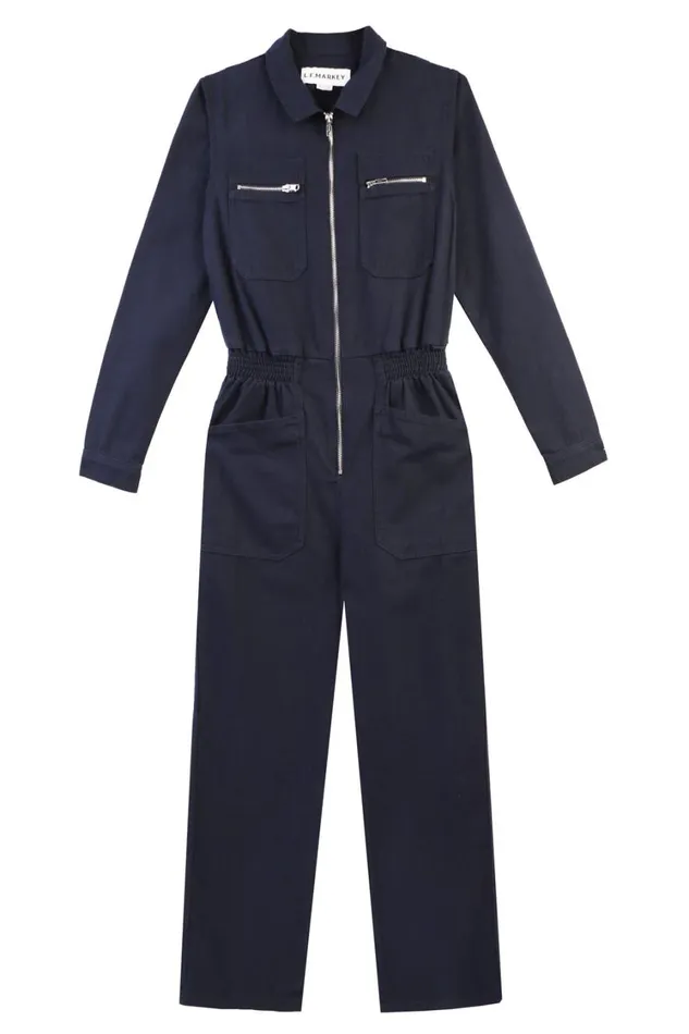 Danny Boilersuit Navy Canvas Womens LF Markey One Pieces