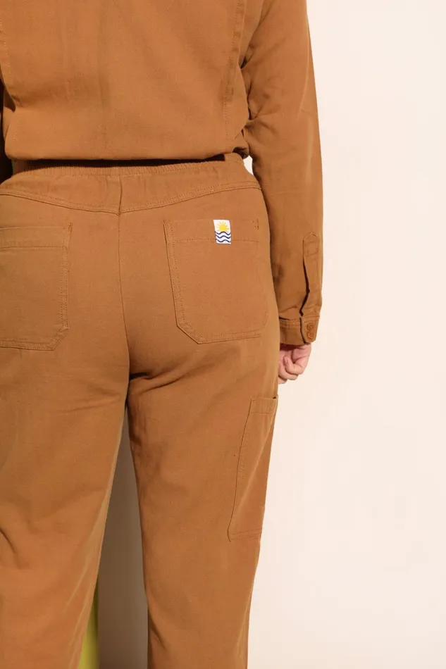 Danny Boilersuit Walnut Canvas Womens LF Markey One Pieces
