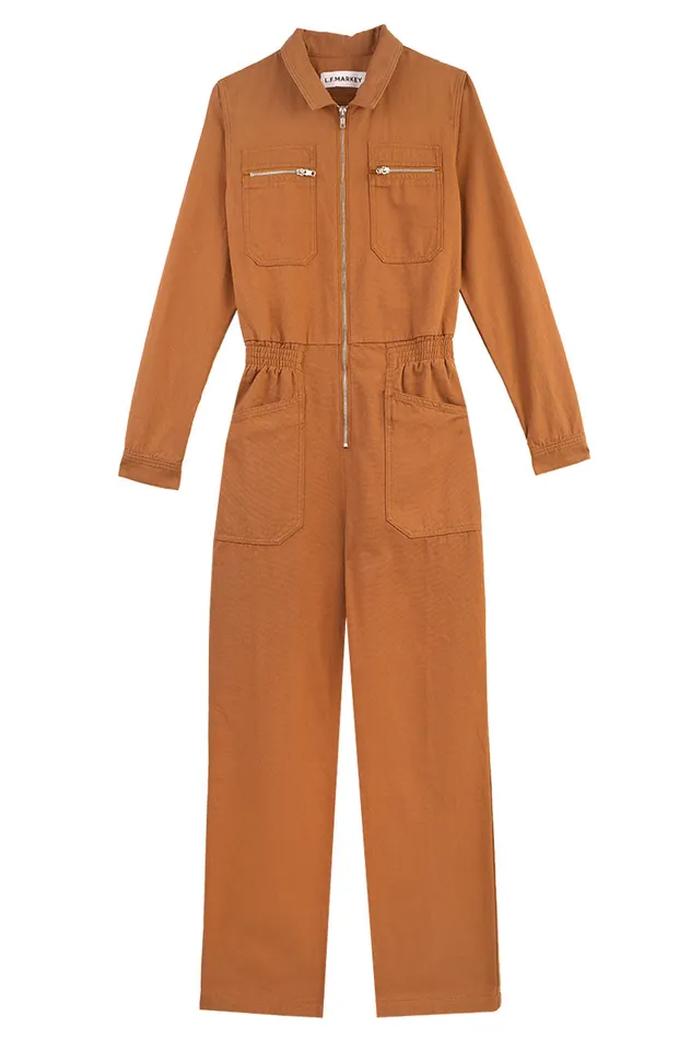 Danny Boilersuit Walnut Canvas Womens LF Markey One Pieces