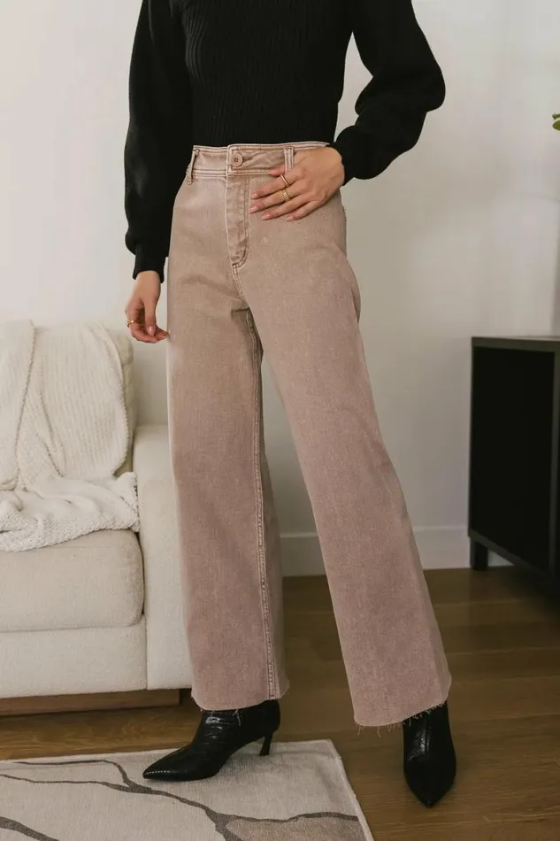 Darian Pants In Washed Mauve Washed Mauve Women Bohme Denim