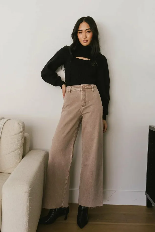 Darian Pants In Washed Mauve Washed Mauve Women Bohme Denim
