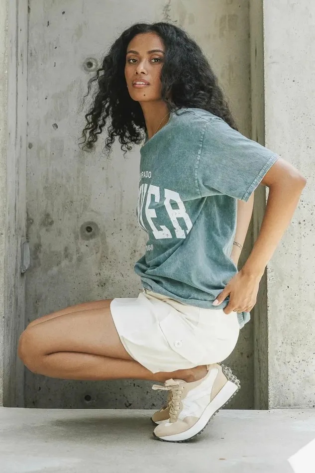 Denver Colorado Graphic Tee Green Women Bohme Tees and Tanks