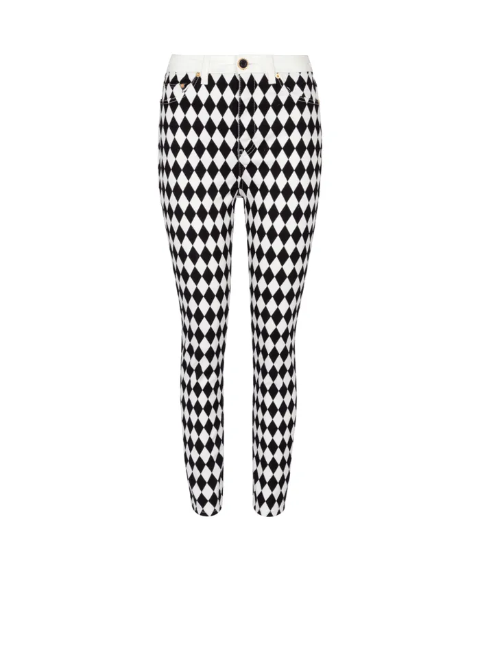 Diamond Denim Slimfit Jeans Black Women Balmain Denim
