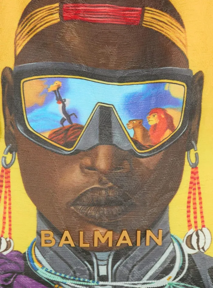 Disney X The Lion King 8211 BArmy Grocery Bag With Nika Mtwana Print Multicolor Women Balmain Grocery Bags
