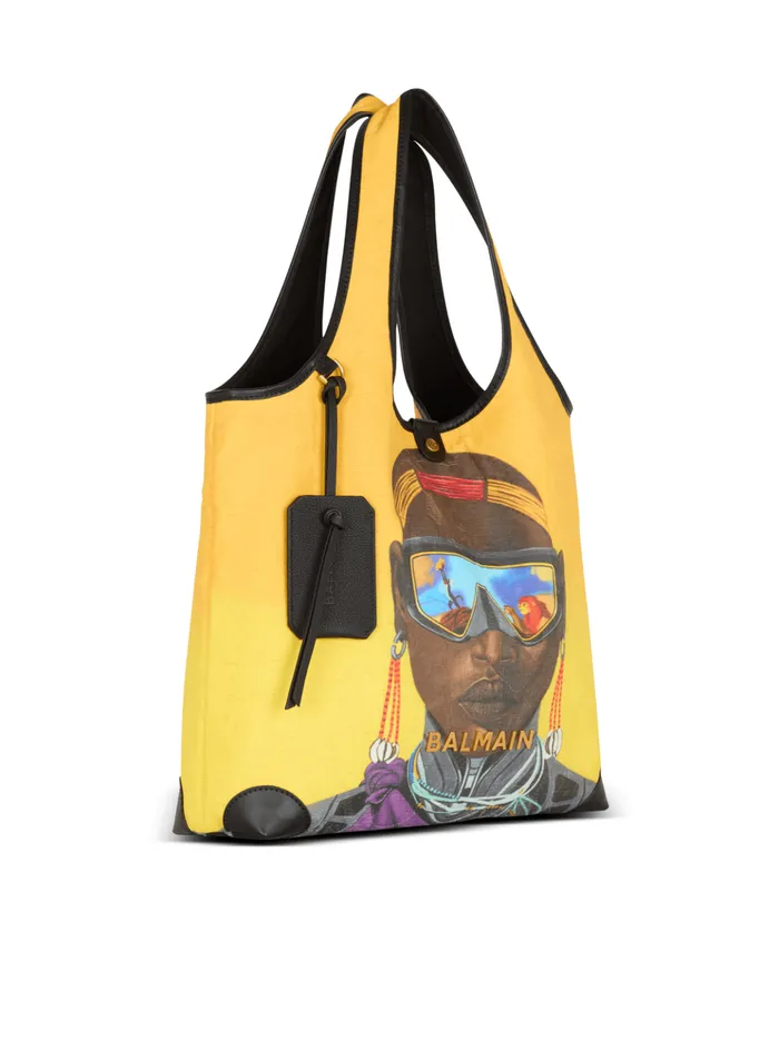 Disney X The Lion King 8211 BArmy Grocery Bag With Nika Mtwana Print Multicolor Women Balmain Grocery Bags