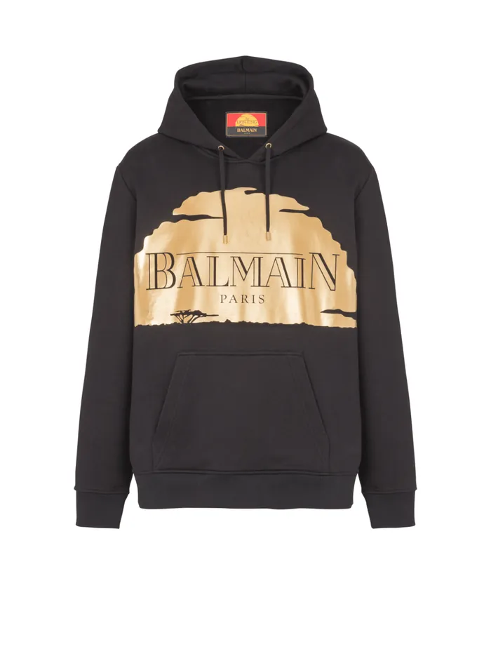 Disney X The Lion King 8211 Sunset Hoodie Black Men Balmain Sweatshirts