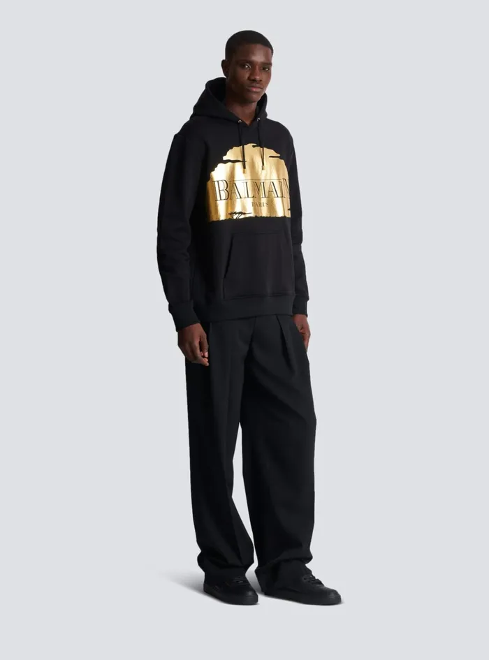 Disney X The Lion King 8211 Sunset Hoodie Black Men Balmain Sweatshirts