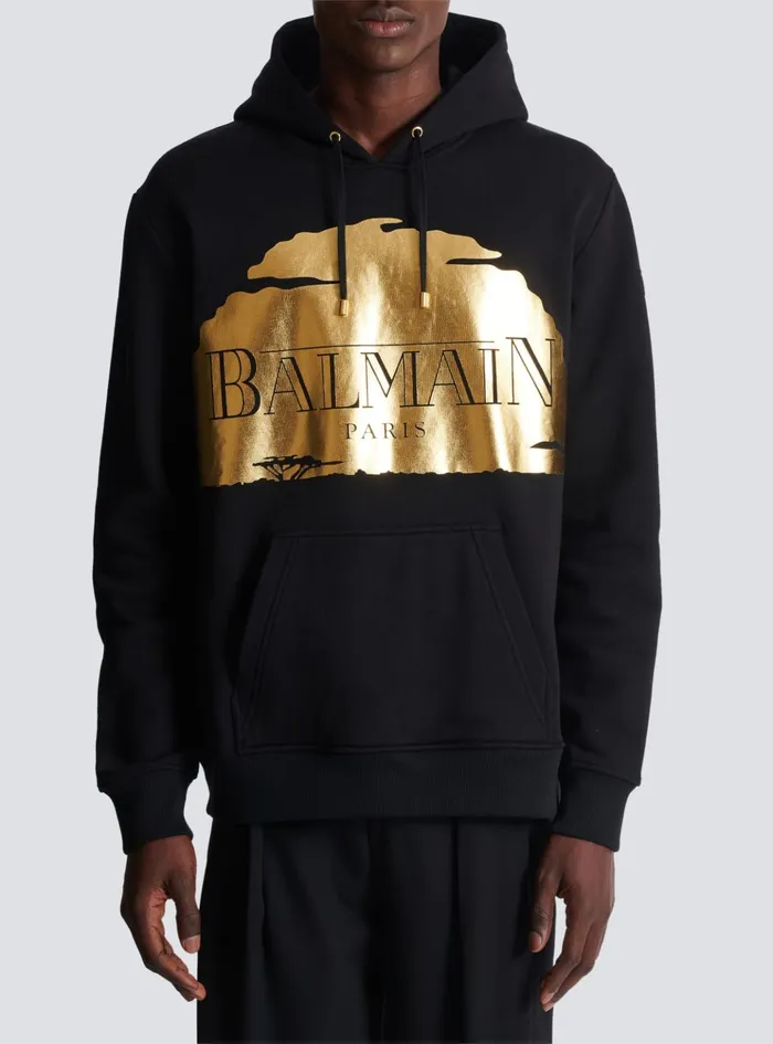 Disney X The Lion King 8211 Sunset Hoodie Black Men Balmain Sweatshirts