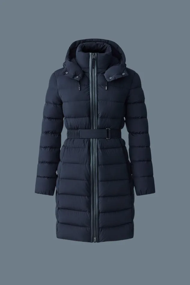 Downs and Jackets Women Mackage ASHLEY Stretch Light Down With Removable Hood Black