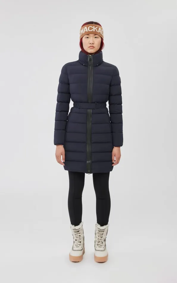 Downs and Jackets Women Mackage ASHLEY Stretch Light Down With Removable Hood Black