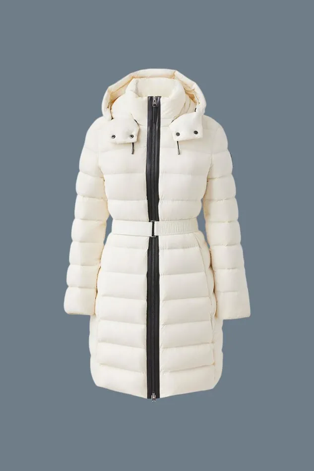Downs and Jackets Women Mackage ASHLEY Stretch Light Down With Removable Hood Black