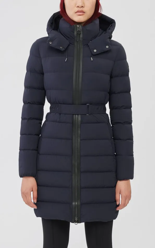 Downs and Jackets Women Mackage ASHLEY Stretch Light Down With Removable Hood Black
