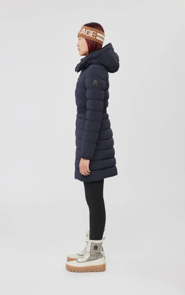 Downs and Jackets Women Mackage ASHLEY Stretch Light Down With Removable Hood Black