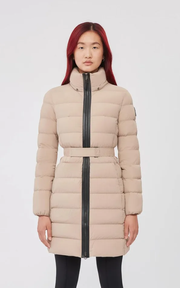Downs and Jackets Women Mackage ASHLEY Stretch Light Down With Removable Hood Black