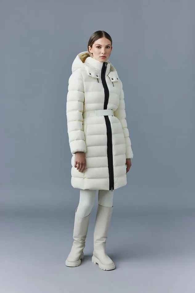 Downs and Jackets Women Mackage ASHLEY Stretch Light Down With Removable Hood Black