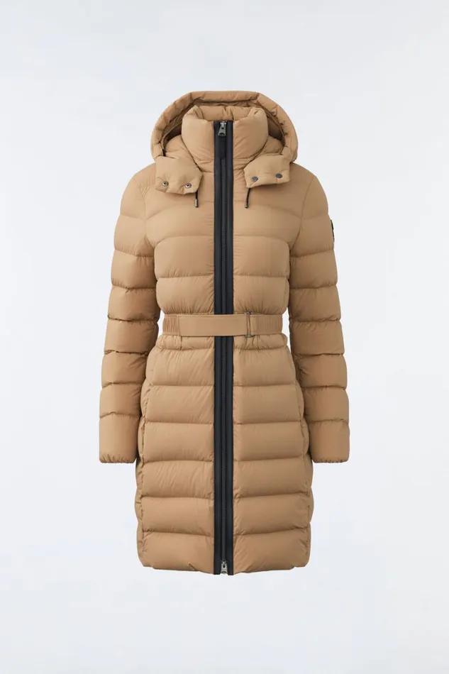Downs and Jackets Women Mackage ASHLEY Stretch Light Down With Removable Hood Black