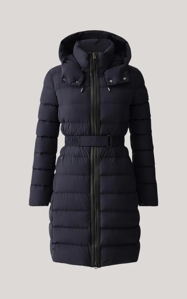 Downs and Jackets Women Mackage ASHLEY Stretch Light Down With Removable Hood Black