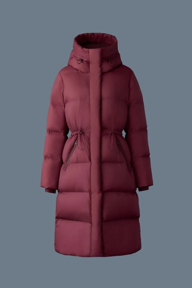 Downs and Jackets Women Mackage ISHANISW Softwash Long Down Coat With Hood Black Downs and Jackets Women Mackage ISHANISW Softwash Long Down Coat With Hood Black