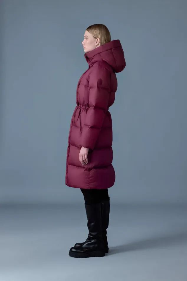 Downs and Jackets Women Mackage ISHANISW Softwash Long Down Coat With Hood Black Downs and Jackets Women Mackage ISHANISW Softwash Long Down Coat With Hood Black