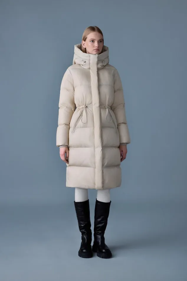 Downs and Jackets Women Mackage ISHANISW Softwash Long Down Coat With Hood Black Downs and Jackets Women Mackage ISHANISW Softwash Long Down Coat With Hood Black