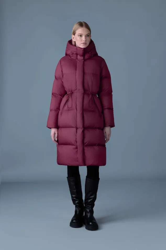 Downs and Jackets Women Mackage ISHANISW Softwash Long Down Coat With Hood Black Downs and Jackets Women Mackage ISHANISW Softwash Long Down Coat With Hood Black