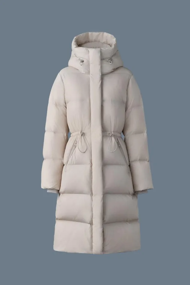 Downs and Jackets Women Mackage ISHANISW Softwash Long Down Coat With Hood Black Downs and Jackets Women Mackage ISHANISW Softwash Long Down Coat With Hood Black