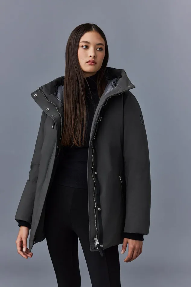 Downs and Jackets Women Mackage JENIFZ 2in1 Down Parka With Removable Bib and Fur Trim Black Downs and Jackets Women Mackage JENIFZ 2in1 Down Parka With Removable Bib and Fur Trim Black