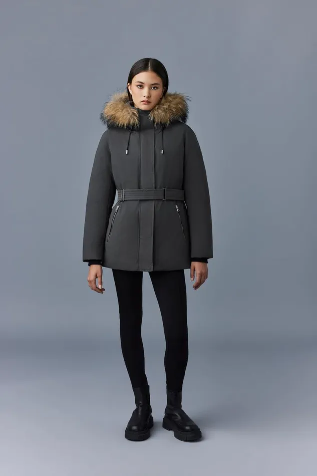 Downs and Jackets Women Mackage JENIFZ 2in1 Down Parka With Removable Bib and Fur Trim Black Downs and Jackets Women Mackage JENIFZ 2in1 Down Parka With Removable Bib and Fur Trim Black