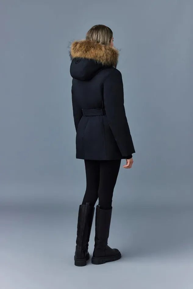 Downs and Jackets Women Mackage JENIFZ 2in1 Down Parka With Removable Bib and Fur Trim Black Downs and Jackets Women Mackage JENIFZ 2in1 Down Parka With Removable Bib and Fur Trim Black